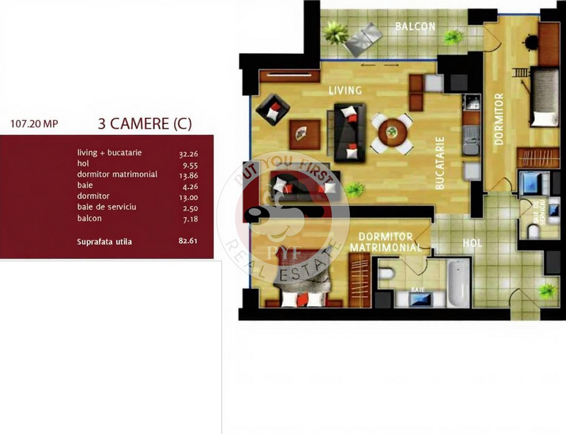 Dudesti | Apartament 3 camere | Decomandat | 83mp | B11952